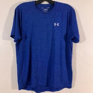 Under Armour Blue Heather The Tech Tee‎ Fitness Workout Shirt